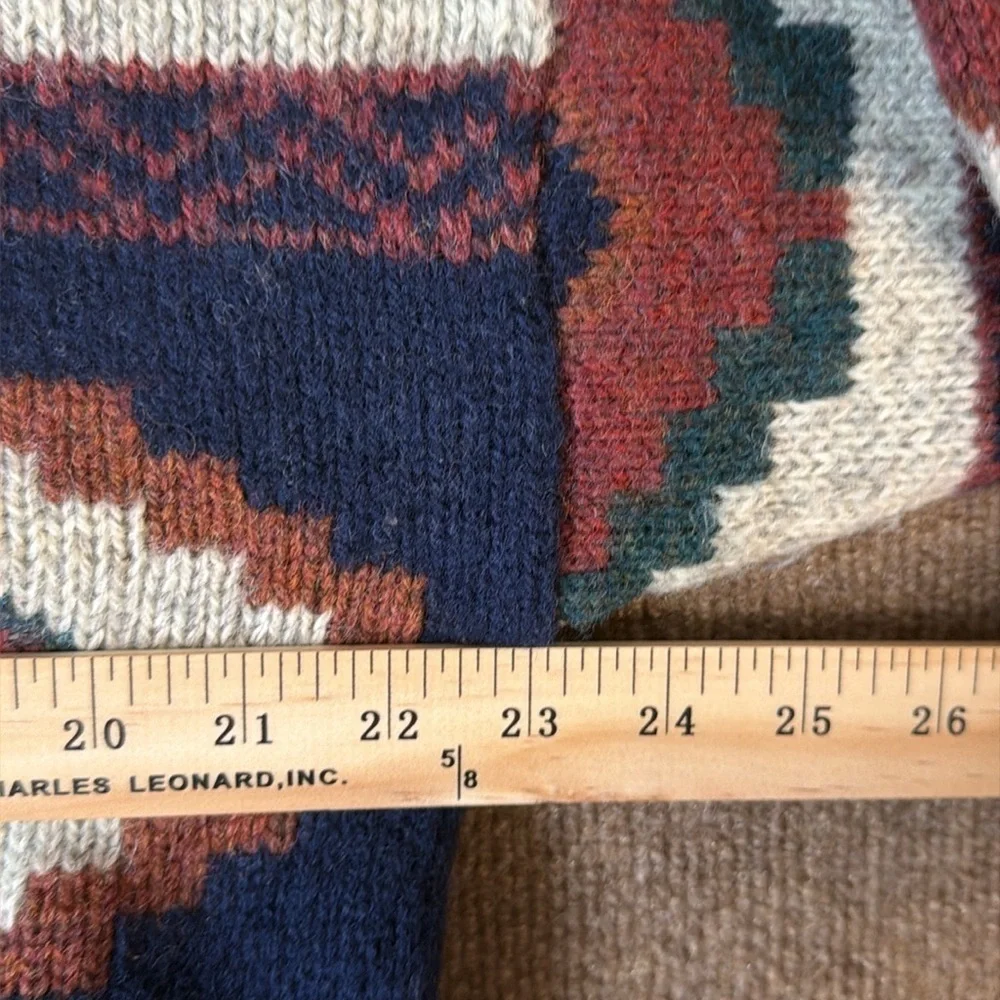 Vintage Woolrich Southwestern Aztec Print Wool Sweater Men’s  L Eclectic Grandpa